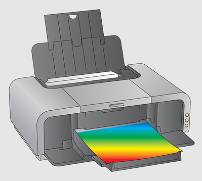 How the printer works after removing the jammed paper from the printer